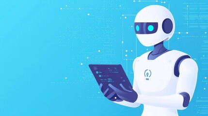 Poster - AI-driven insights on industry regulations influencing rates, featuring clean vector illustrations, ample copy space, and an emphasis on clarity and simplicity.