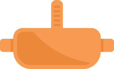 Poster - this vector illustration features a copper pipe fitting connecting two pipes, ideal for plumbing and