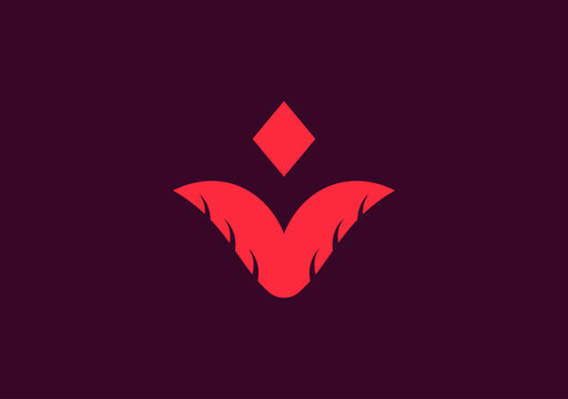 Stylish and elegant logo featuring the letter V, embodying sophistication and modern design