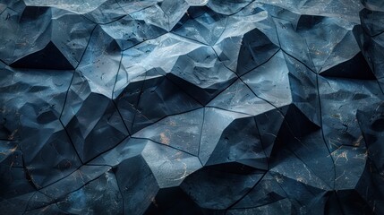 Dark Geometric Lines - Abstract 3D Render Background Design