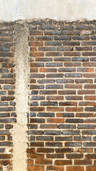 brick motif walls, classic rustic, mossy red brick
