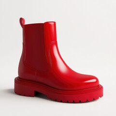 red rubber boots