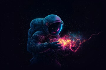 astronaut in space