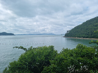 Canvas Print - This is the seascape of Korea’s Ttangkkeut Village.