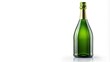 © Sayfar - Elegant champagne bottle green wine bottle isolated on white silhouette