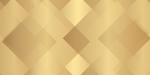 Poster - Abstract modern golden color pattern geometric luxury gradient line background random square shape design. modern design template background. layered geometric triangle shapes.