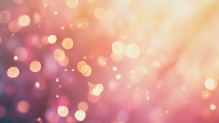 Poster - A dreamy light flare with bokeh effect, combining soft, glowing light with scattered bokeh circles in the background, perfect for adding a magical touch to photography or design