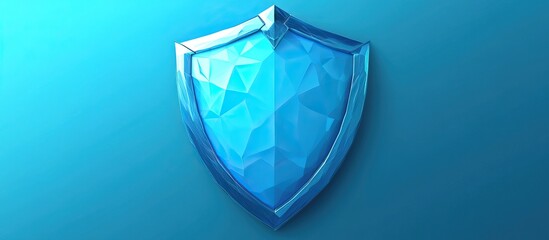 Wall Mural - Blue Crystal Shield