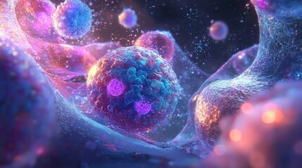 Poster - Vibrant 3D Representation of Human Stem Cells