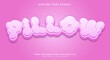 © Easin Arafat - Pillow editable text effect with Pink Cartoon style Template