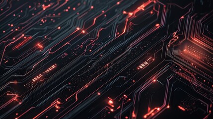 Poster - Futuristic Digital Wallpaper Design with Sleek Lines