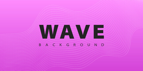 Poster - Wave pattern lines vector design for background, banner and other purposes.