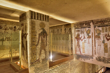 Wall Mural - Tomb of Rameses III (KV11) in Valley of the Kings, Luxor, Egypt