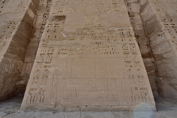 Wall Mural - Medinet Habu is the most famous landmark in Luxor, Egypt