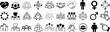 © Arafat - gender equality, community teamwork, diversity and collaboration Icon set, inclusion, partnership, human connection, justice, and unity for social issues, human rights, equality, gender roles, teamwor