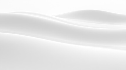 Fototapete - Soft blue waves ripple on a white background, evoking a soothing and calm ambiance