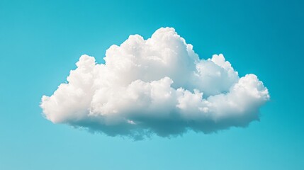 Canvas Print - Solitary Cloud Against Blue Sky