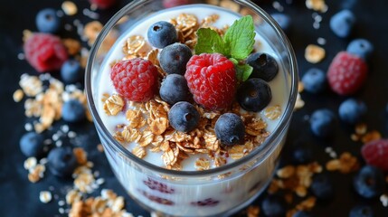 Sticker - Fresh Berry Parfait with Granola