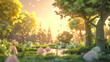 © 梦洁 何 - cartoon 3d scene