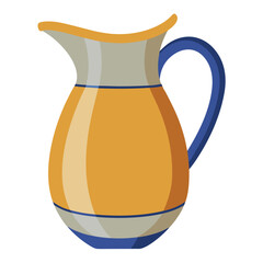 Sticker - Elegant Pitcher Vector Art.