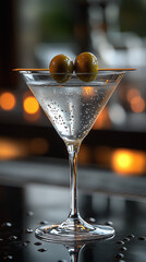 glass with martini