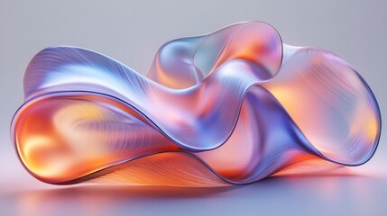 Wall Mural - Abstract Fluid Sculpture