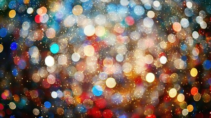 Poster - Abstract Background with Defocused Lights and Glitter