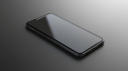Poster - A realistic-looking 3D phone model is shown, with no frame obscuring the screen. It's perfect for showcasing app designs and is ideal for presenting mobile technology.