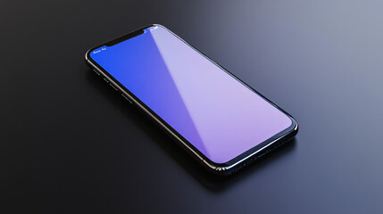 Poster - A realistic-looking 3D phone model is shown, with no frame obscuring the screen. It's perfect for showcasing app designs and is ideal for presenting mobile technology.