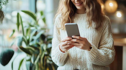 Poster - A bank's app uses AI to offer customer service through a chat bot.The app also provides financial tools,like tracking your spending.A virtual assistant helps customers with their banking needs online