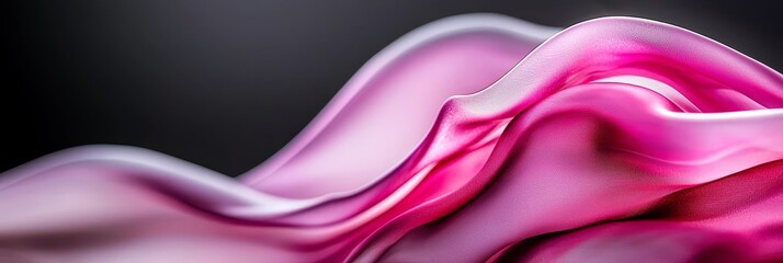 Wall Mural -  A tight shot of a pink and white liquid cascading down the side of a pink and white object