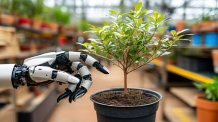 Poster - Robotic Hand Reaching for a Plant in a Greenhouse