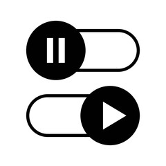 Poster - Toggle switch symbol. Vector Illustration. On and Off switch icon