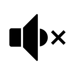 Poster - Speaker Icon. Sound Icon, mute symbol, Silent sign, Low volume, Maximum Volume symbol, No volume.