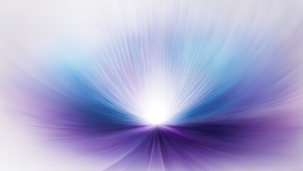 Abstract light burst with smooth gradients of blue and purple, creating a serene atmosphere.