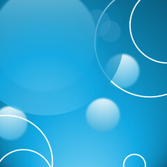 Wall Mural - abstract blue background with circles