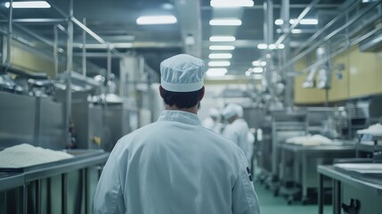 Poster - An industry engineer in the food processing industry, overseeing automated production lines, ensuring food safety, and optimizing resource usage for greater efficiency