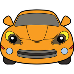 car Flat vector illustration  on a white background