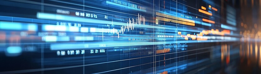 Floating 3D Gantt Chart Visualization for Project Management