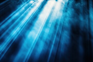 Poster - Radiant blue flash - stream of brightness