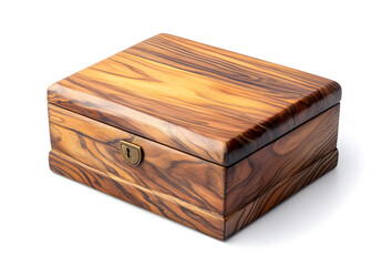 a wooden box with a lock

