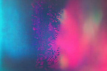Poster - Captivating background showcasing classic cctv or vhs glitch noise style. Artistic faded distorted gradation canvas texture. Digital display grainy gentle noise feel - sentimental vintage aura