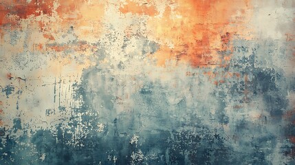 Poster - Textured abstract background with warm and cool tones.