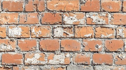 Textured brick wall with weathered surface and cracks.