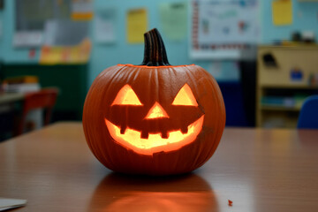 Wall Mural - Halloween event preparation made with generative AI