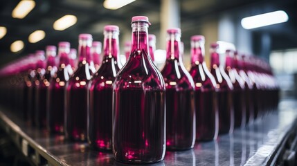 Crimson Reflections: Unveiling the Enchanting Red Wine Bottling Process in a State-of-the- t Indust