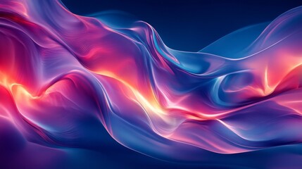 Wall Mural - Vibrant Abstract Wave Art