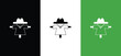 © art_attack - silhouette vector of scarecrow icon