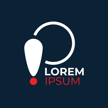 illustration of a mark, P+LOCATION icon logo, vector illustration, unique concept
