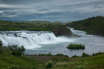 Lovely waterfall in Iceland